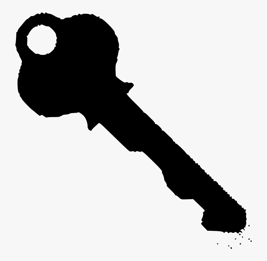 Found Key - Key Silhouette Png, Transparent Clipart