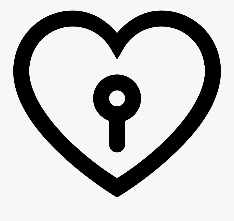Key From Heart Icon - Iconos Blancos Png, Transparent Clipart