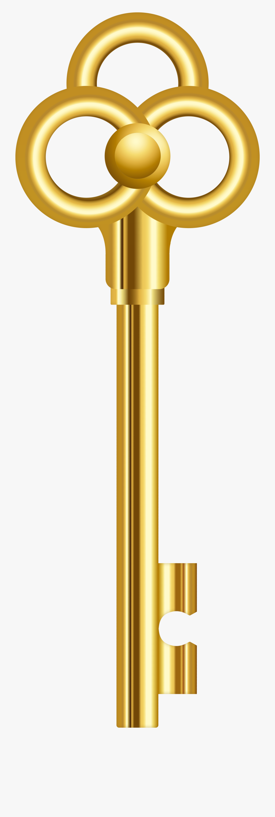 Transparent Key Clipart - Gold Key Png, Transparent Clipart