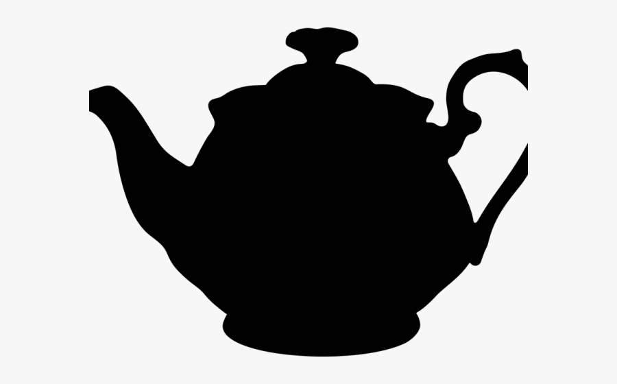 Tea Set Clipart Transparent - Silhouette Alice In Wonderland Png, Transparent Clipart