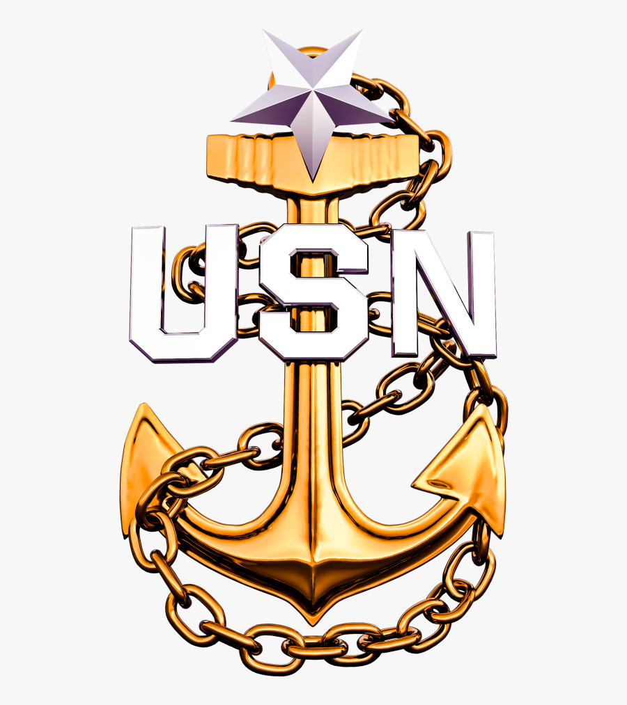 Navy Chief Fouled Anchors, Transparent Clipart