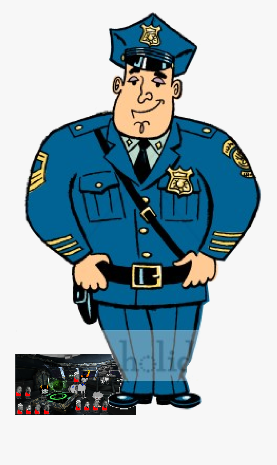 Policeman - Clipart - Birthday Greetings For A Police Officer, Transparent Clipart