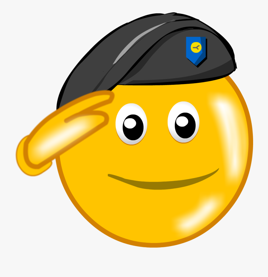 Salute Sticker For Whatsapp , Transparent Cartoons - Salute Emoticon, Transparent Clipart