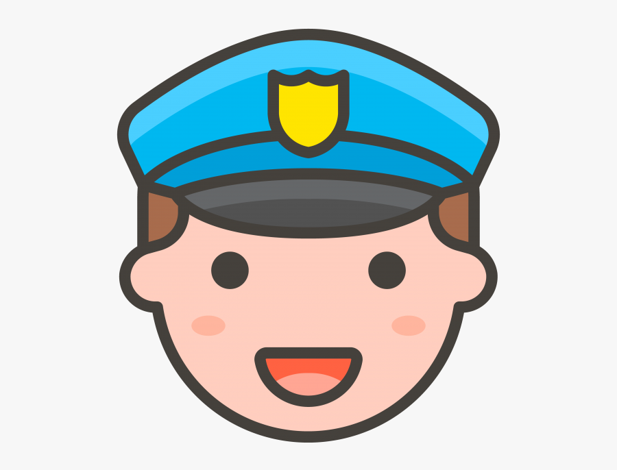 Transparent Nails Emoji Png - Police Man Face Png, Transparent Clipart