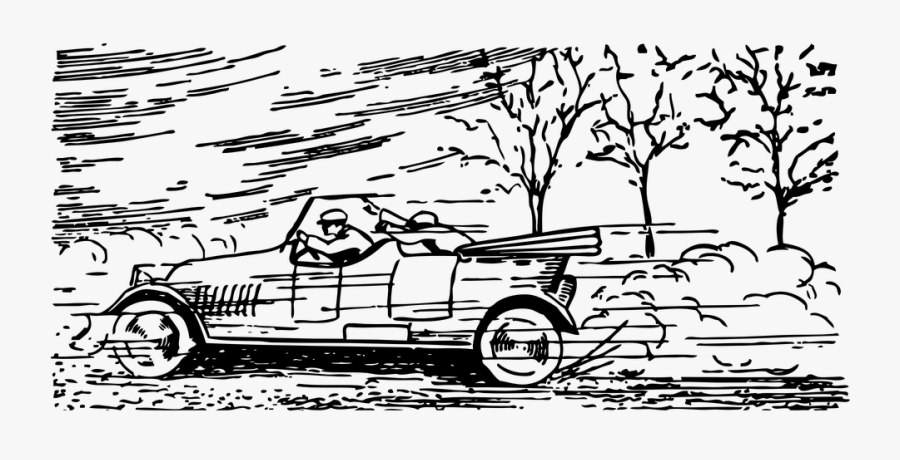 Speeding Car Clip Art, Transparent Clipart