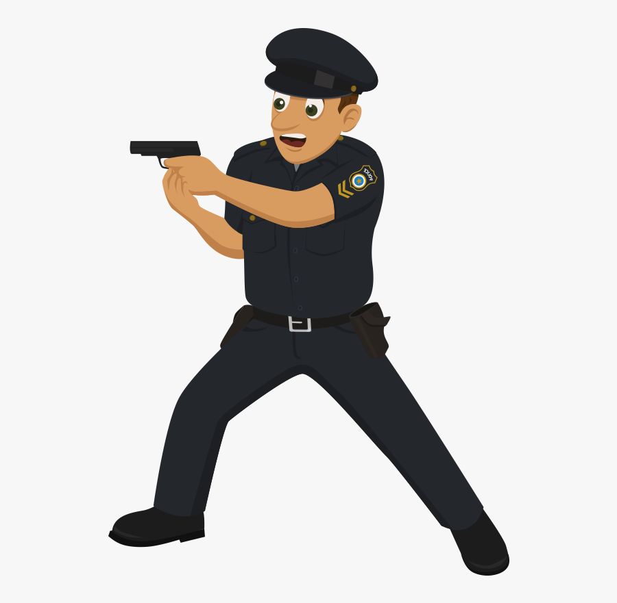 Police Officer Cartoon Drawing - Imagenes De Policia En Animado, Transparent Clipart