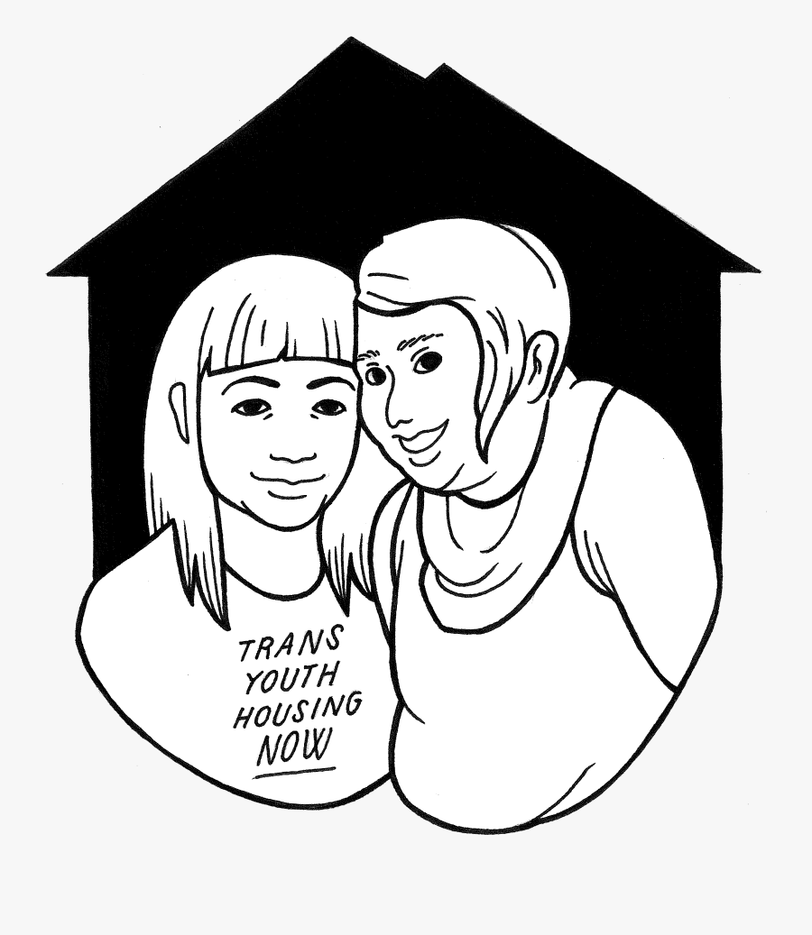 Trans Youth Housing Now - Cartoon, Transparent Clipart