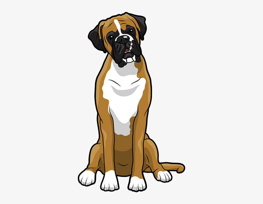Boxer Dog Clip Art, Transparent Clipart