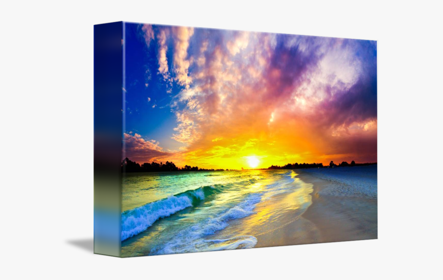 Clip Art Ocean Sunset Clipart - Most Beautiful Sunset Paintings, Transparent Clipart