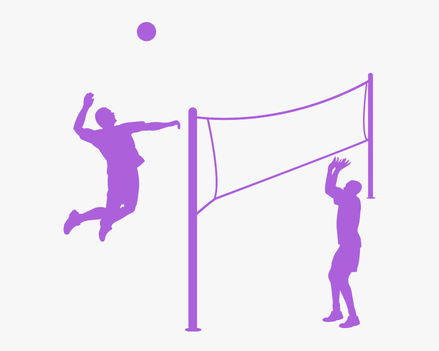 Silhouette Volleyballnetz, Transparent Clipart