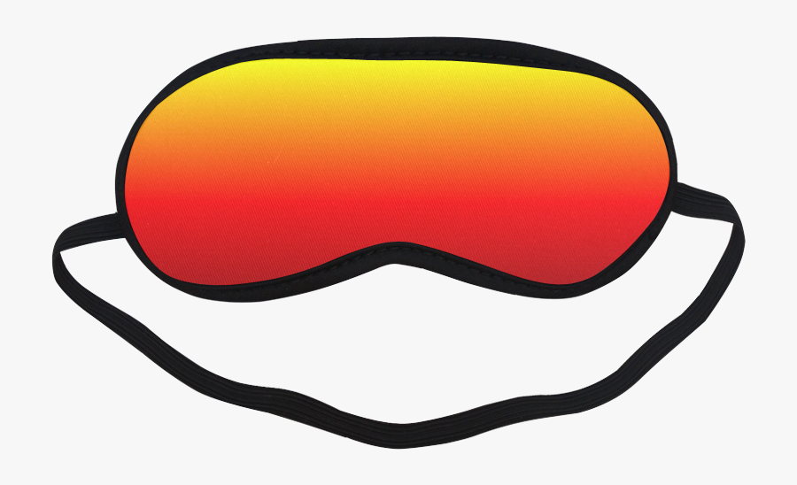 Ombre Sunset Sleeping Mask - Funny Sleeping Eye Mask Design, Transparent Clipart