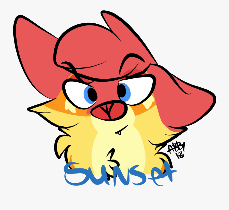 Sun Set Wolf Headshot 3 / - Cartoon, Transparent Clipart
