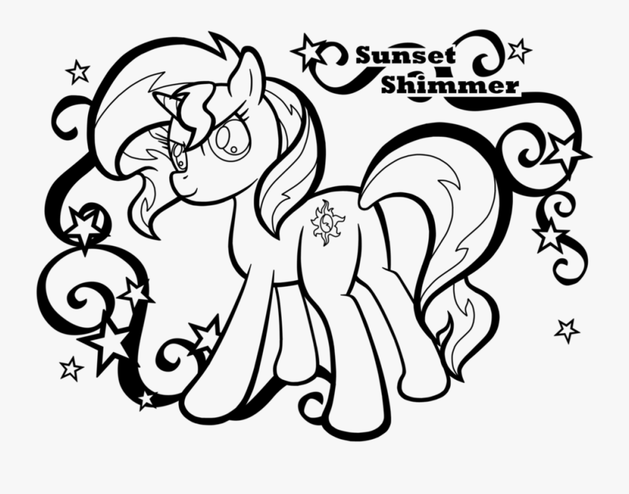 Mlp Sunset Shimmer Coloring Page For Abigail By Drinkyourvegetable - Sunset Shimmer My Little Pony Equestria Girl Coloring, Transparent Clipart