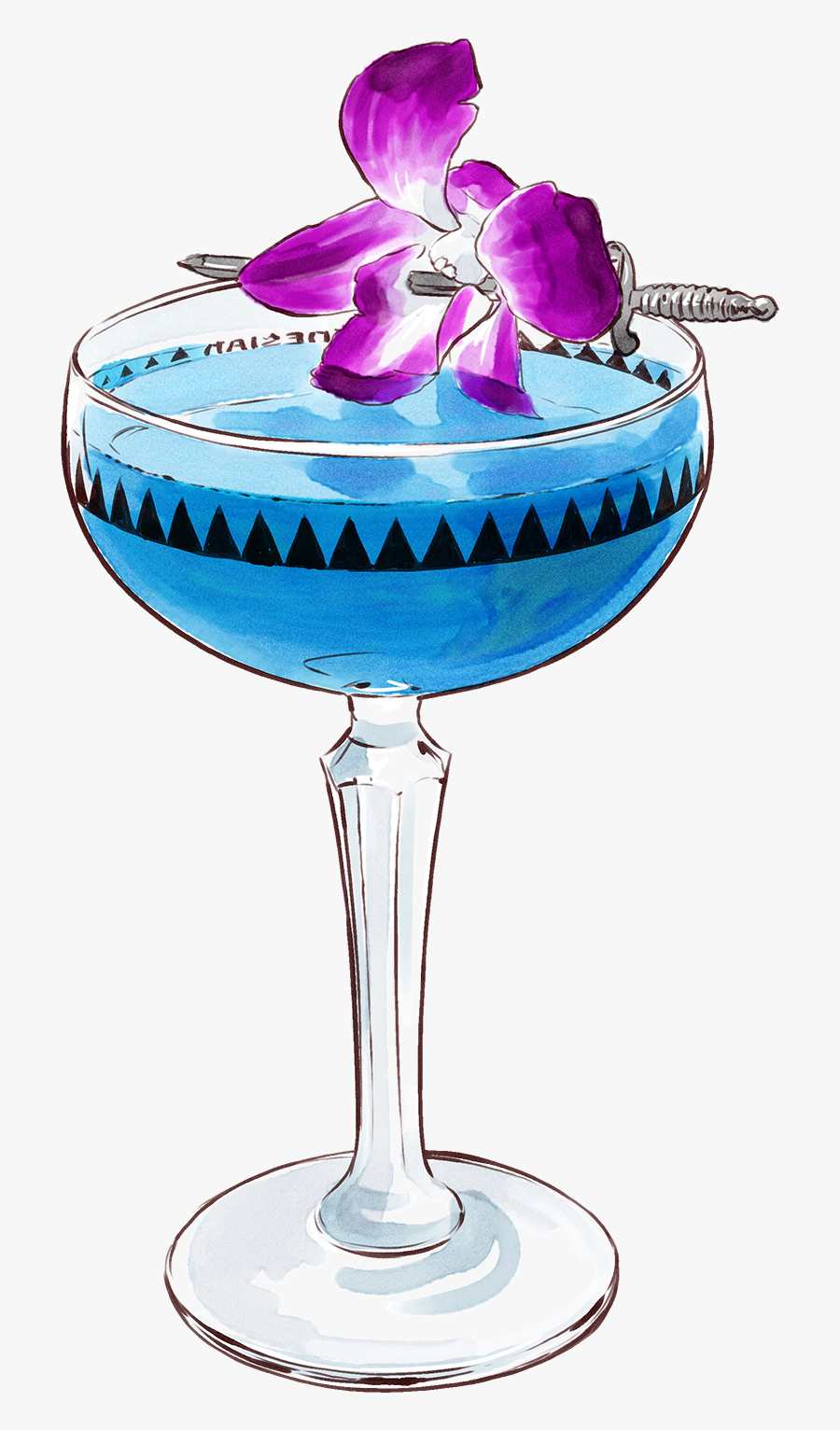 Captain"s Last Breath - Champagne Stemware, Transparent Clipart