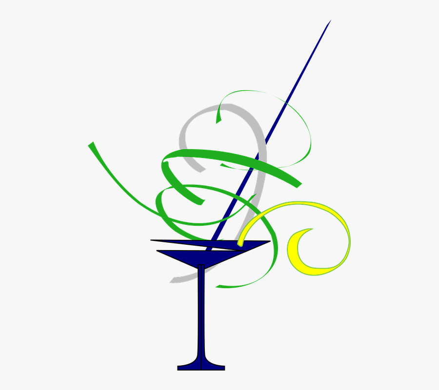 Transparent Cocktails Clipart - Pink Png Martini Glass, Transparent Clipart