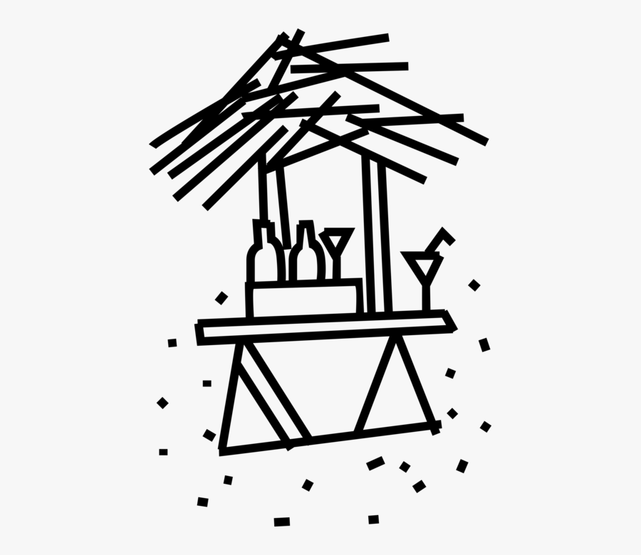 Vector Illustration Of Cocktails And Mixed Drinks Served, Transparent Clipart