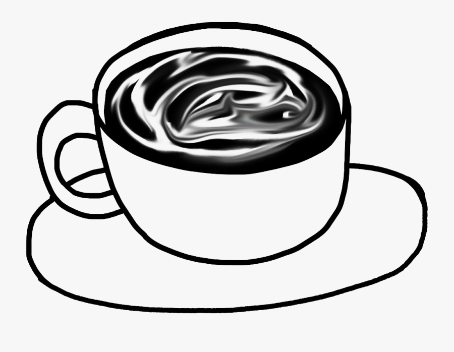 No, I Still Can"t Do Latte Art - Coffee Art Black And White, Transparent Clipart