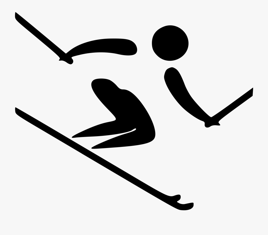 File Alpine Pictogram Svg - Alpine Skiing, Transparent Clipart