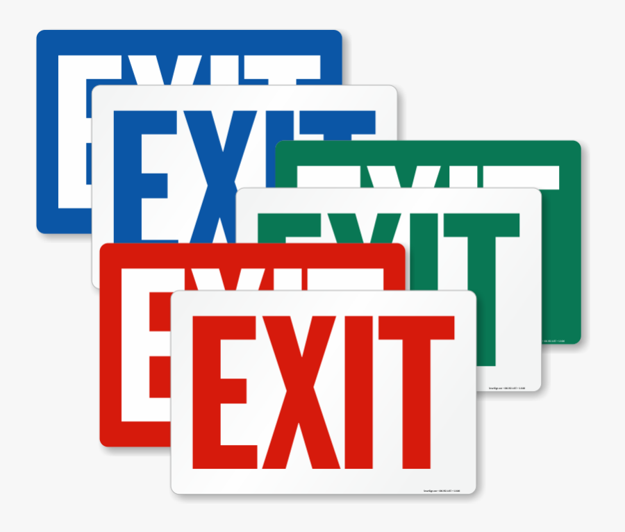 Weight Capacity Signs - Emergency Exit Signs, Transparent Clipart