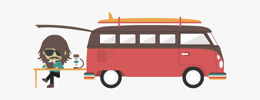 Volkswagen Clipart Old Volkswagen Van - Sticker Para Imprimir Combi, Transparent Clipart