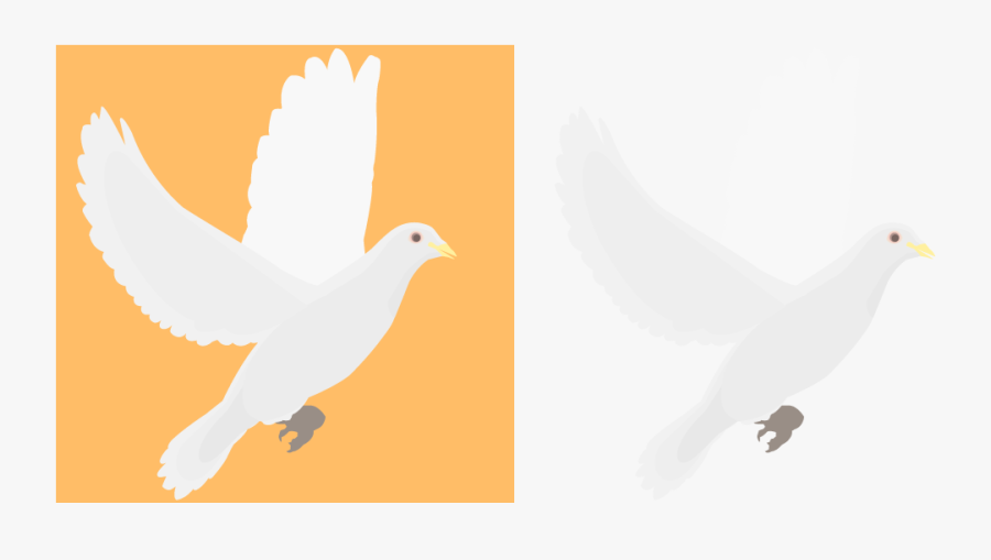 Religious Doves Clip Art - White Dove, Transparent Clipart