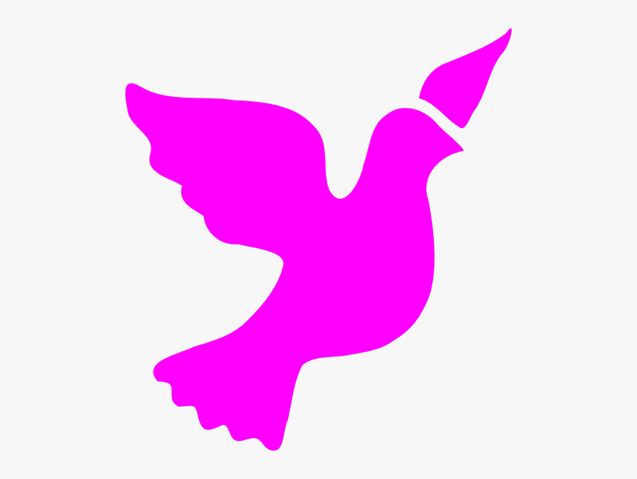 Dove Clipart Pink - Holy Spirit Dove Art Free, Transparent Clipart