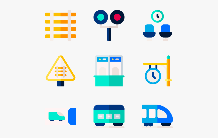 Train Station, Transparent Clipart