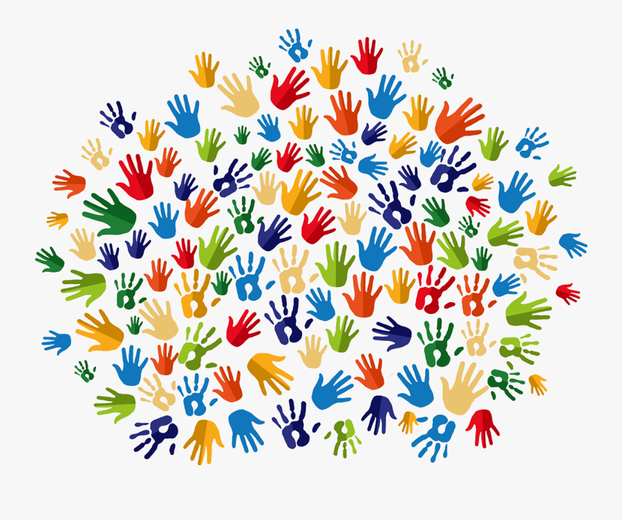 Helping Hands Background Design, Transparent Clipart