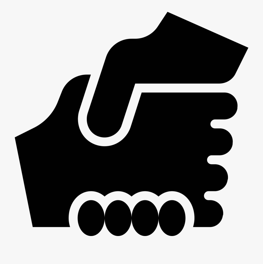 Helping Hand Icon Black, Transparent Clipart
