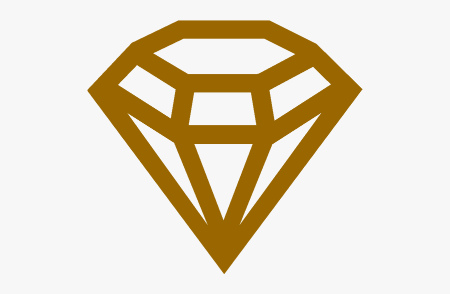 Free Vector Icon Diamond Outline, Transparent Clipart