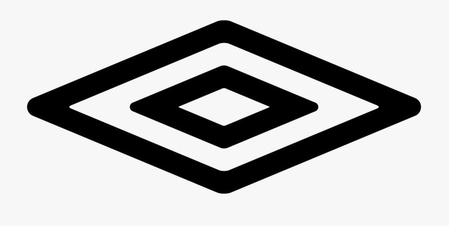 Black Diamond Shape Logo Clipart , Png Download - Umbro Size Chart, Transparent Clipart