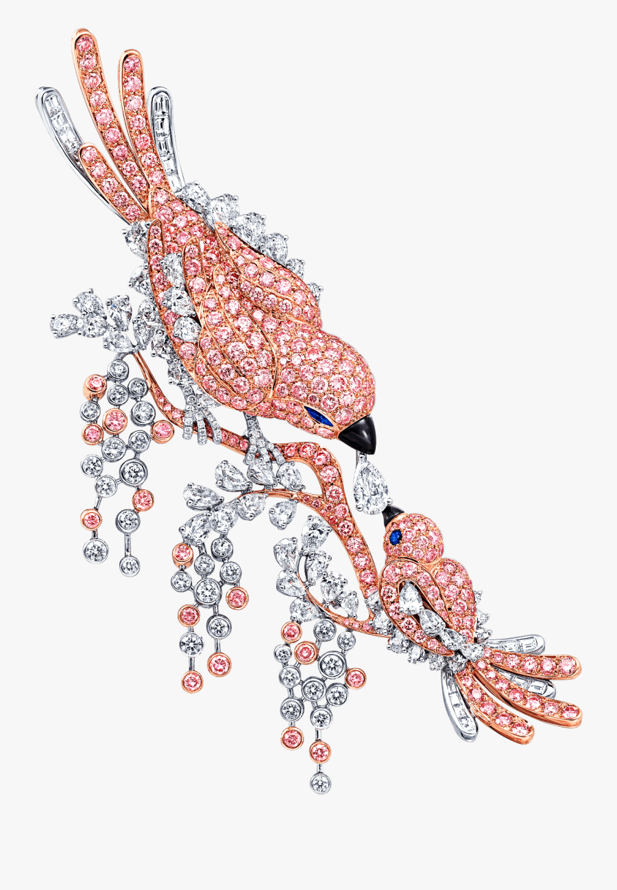 Transparent Cardinal Bird Png - High Jewellery Bird Brooch, Transparent Clipart