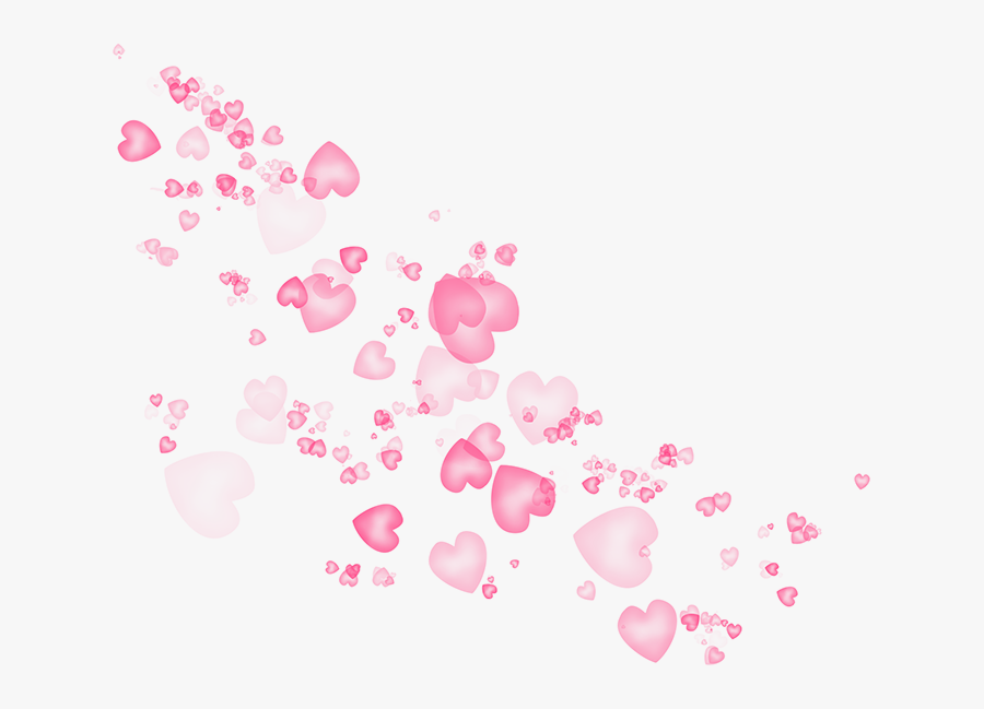 Pink Hearts Floating Png Download - Transparent Pink Hearts Png, Transparent Clipart