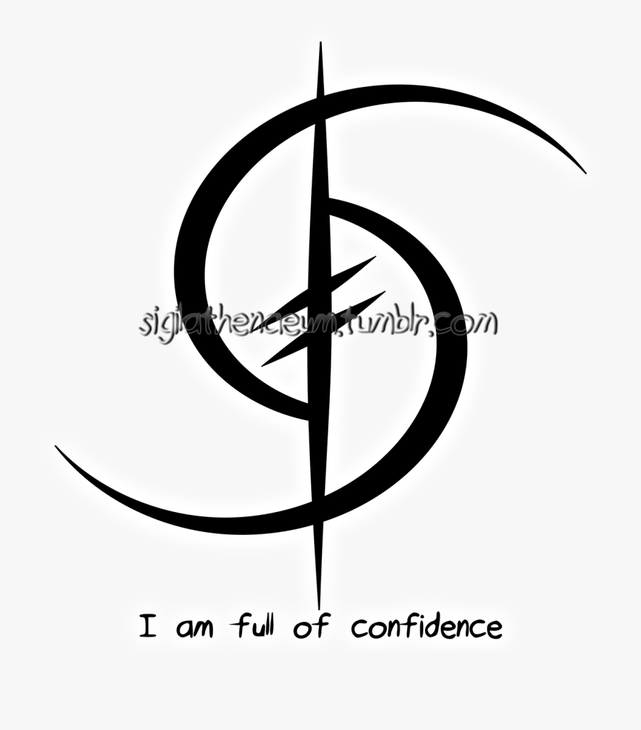 “i Am Full Of Confidence” Sigil - Circle, Transparent Clipart