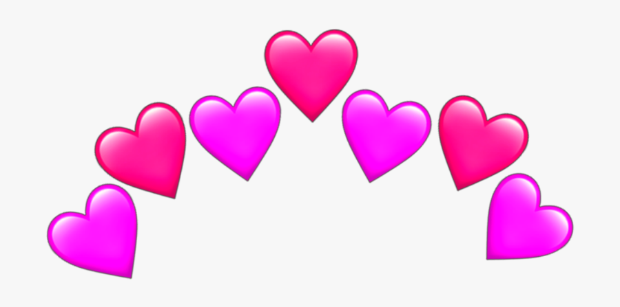 #pink Heart #pink #hearts #heart #emoji #emojis #sticker - Pink Heart Emoji Png, Transparent Clipart