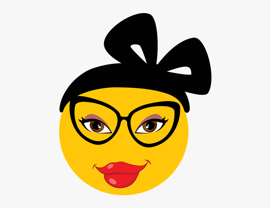 Sunglasses Emoji Clipart Self Confidence - Female Emoji With Glasses, Transparent Clipart