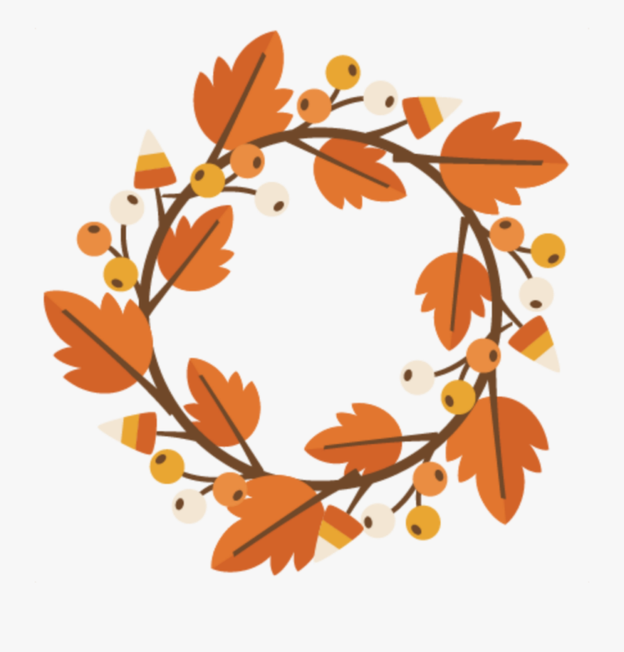 #ftestickers #autumn #fall #leaves #wreath - October Fall Bucket List, Transparent Clipart