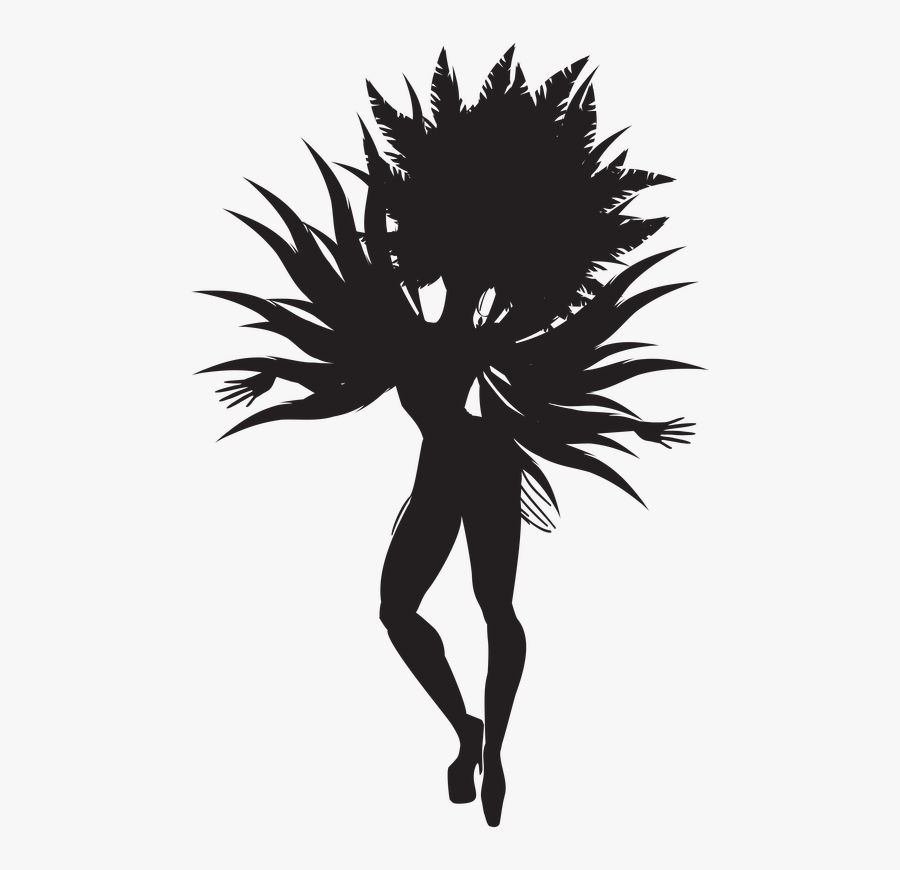 Picture - Brazilian Dancer Silhouette, Transparent Clipart