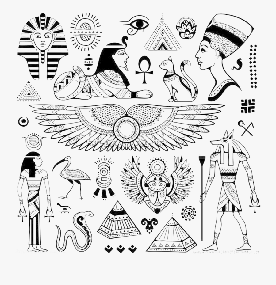 Transparent Egyption Clipart - Egyptian Hieroglyphs, Transparent Clipart