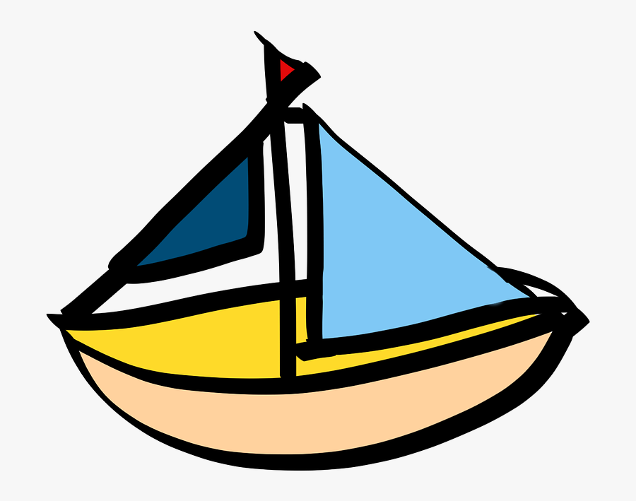 Sailing Boat Cartoon Ship Free Picture - Boat Cartoon Png, Transparent Clipart