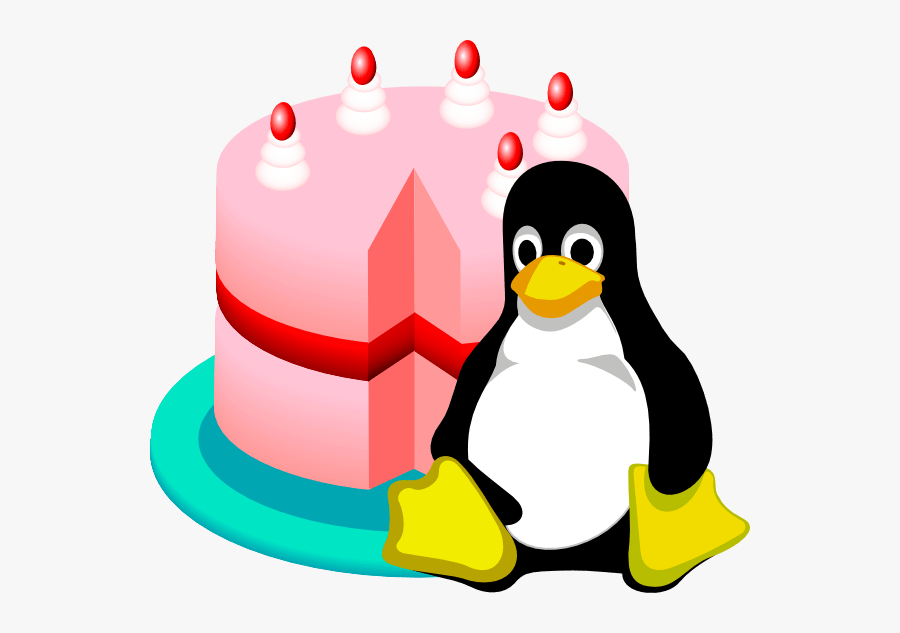 Free Birthday Clipart Animated Birthday Clipart Graphics - Linux Penguin, Transparent Clipart