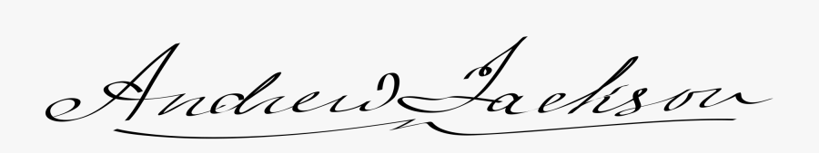 Andrew Jackson Signature Value, Transparent Clipart