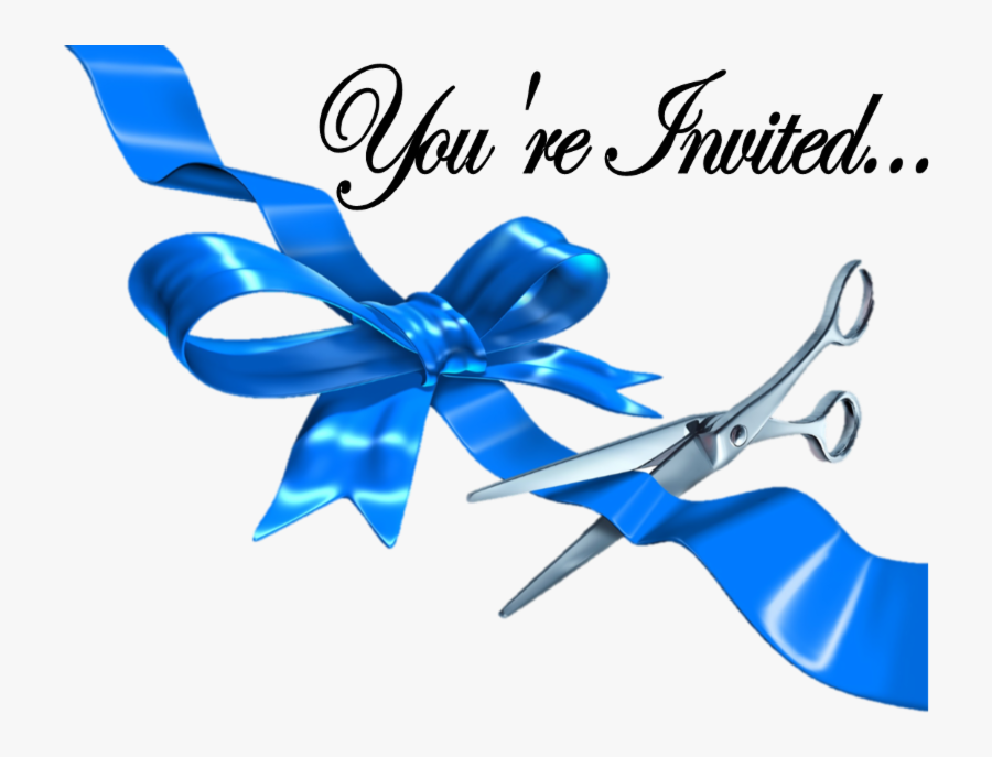 Grand Opening Blue Ribbon Cutting Free Transparent Clipart Clipartkey