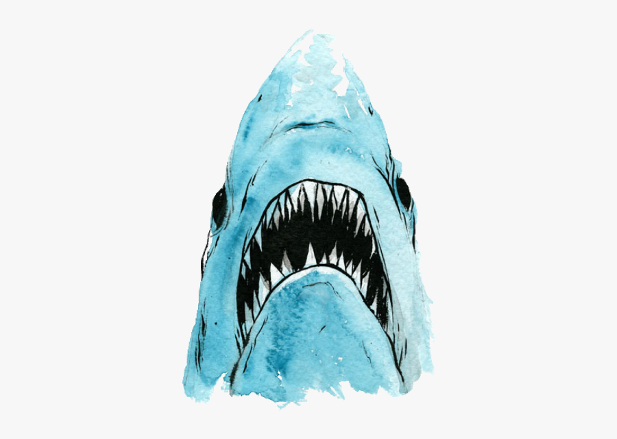 Jaws Shark Freetoedit - Alex Pardee Shark, Transparent Clipart