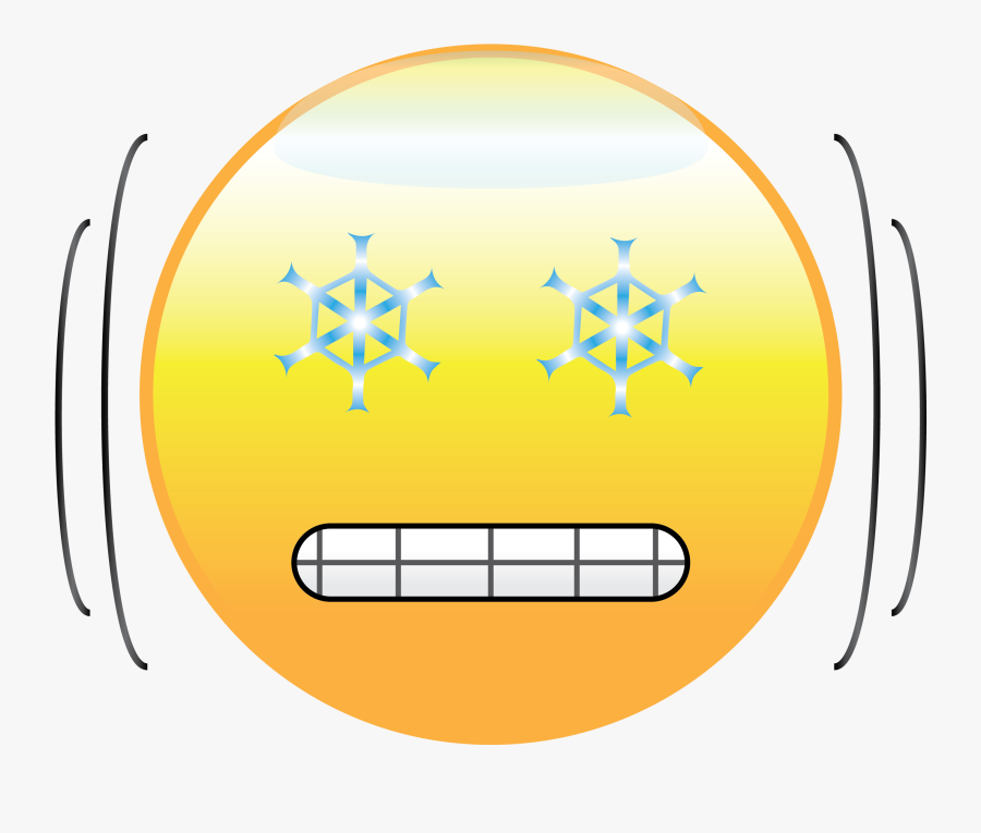 Face With Snowflakes For Eyes - Circle, Transparent Clipart
