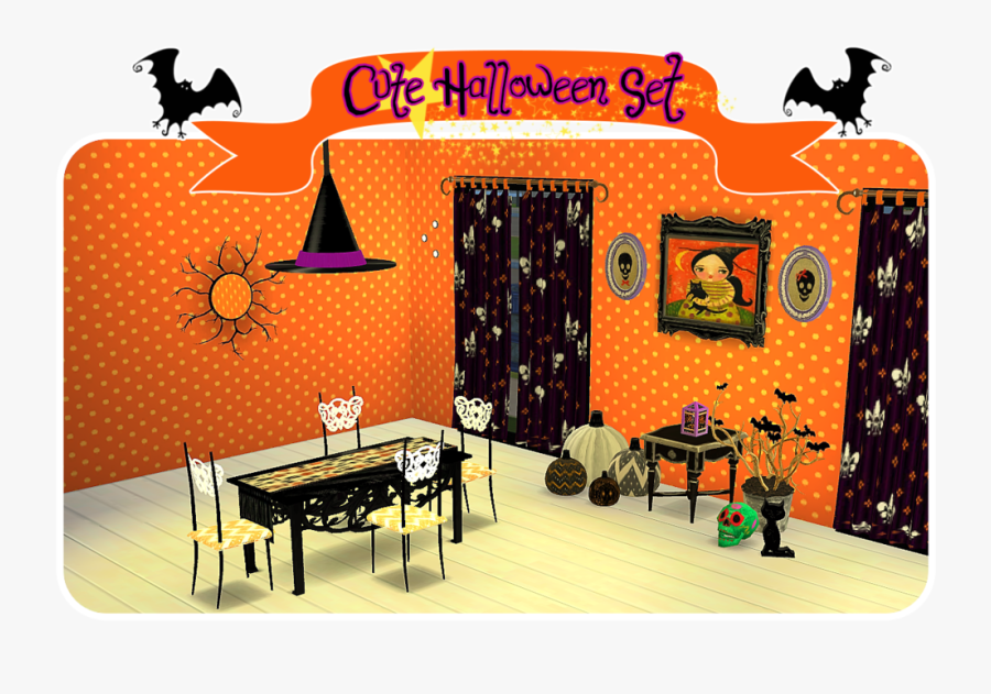Clip Art Sims 4 Halloween - Illustration, Transparent Clipart