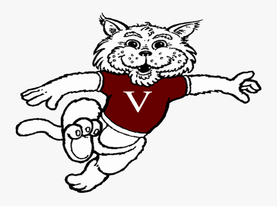 Wildcat Elementary Mascot, Transparent Clipart