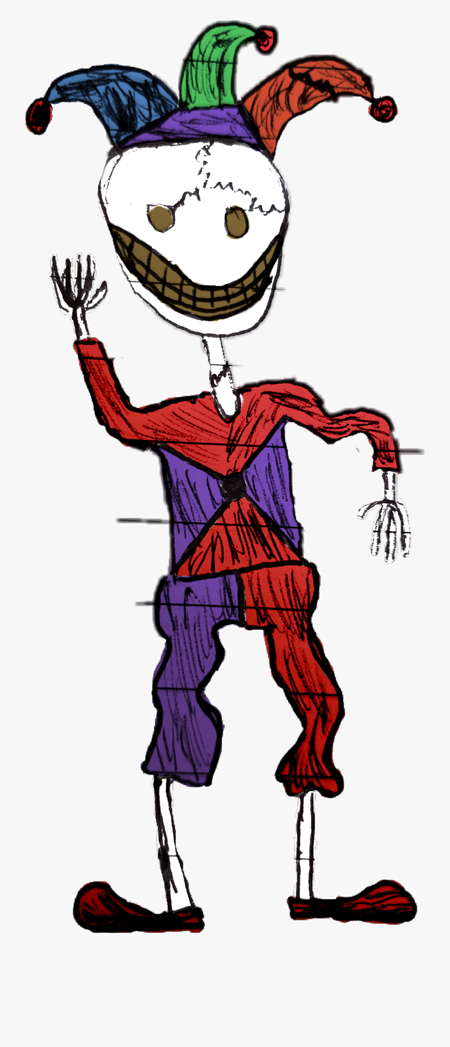 Porcelain Jester - Cartoon, Transparent Clipart