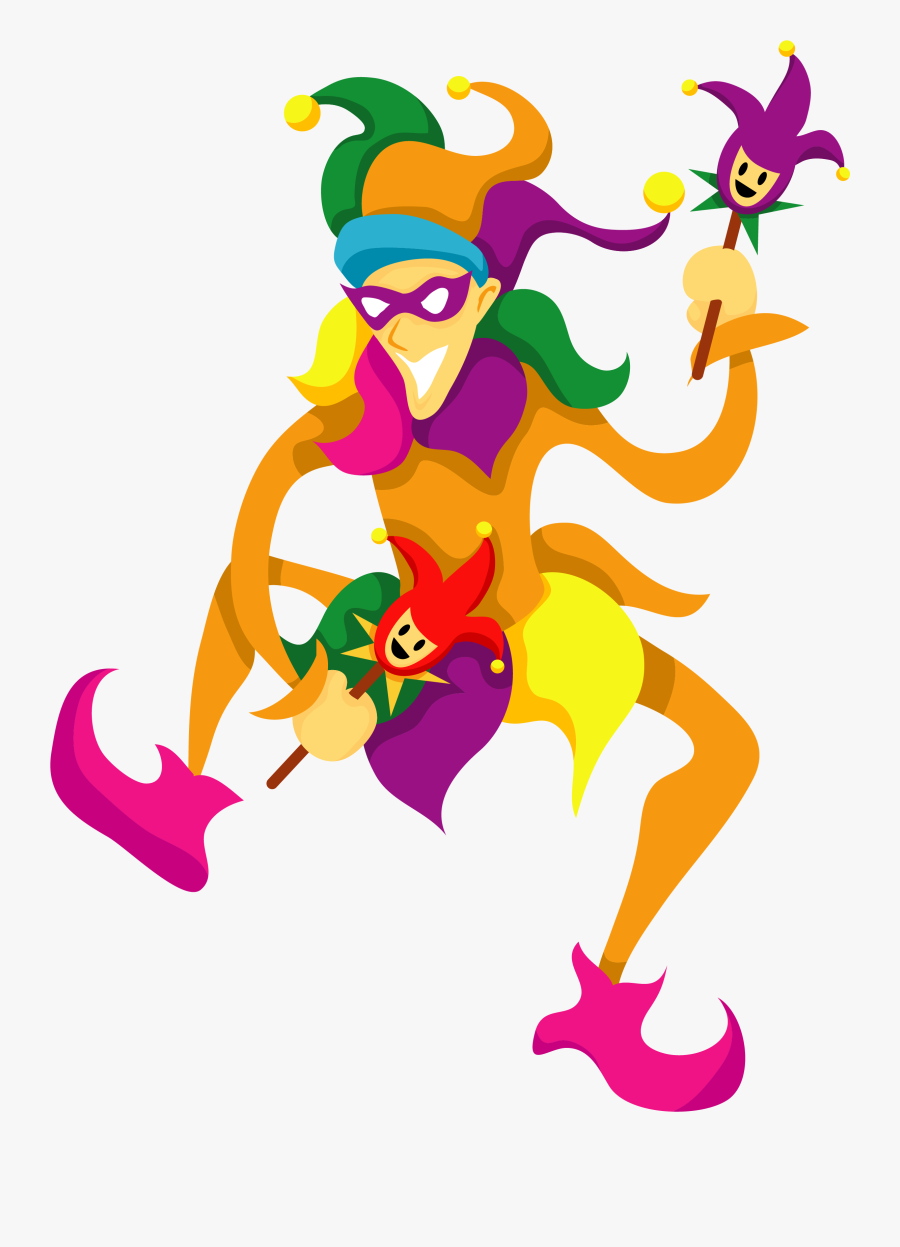 Clipart Mardi Gras Jester, Transparent Clipart