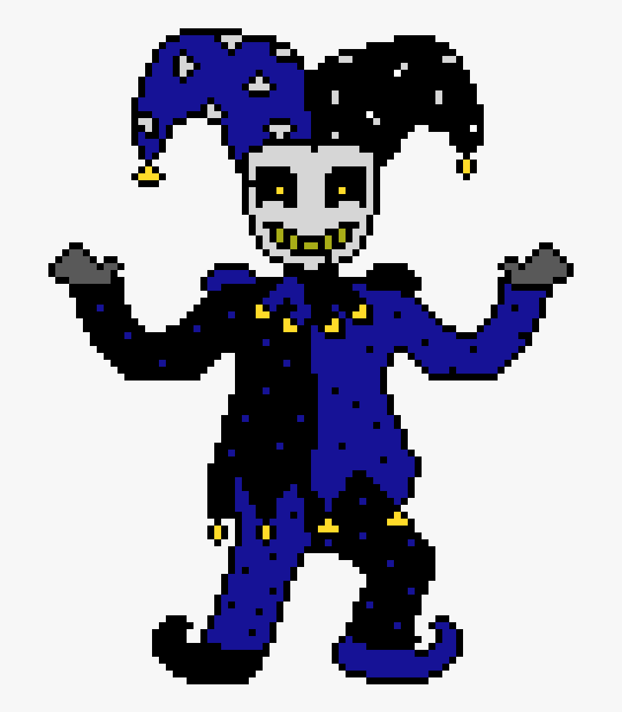 Jester Pixel Art, Transparent Clipart